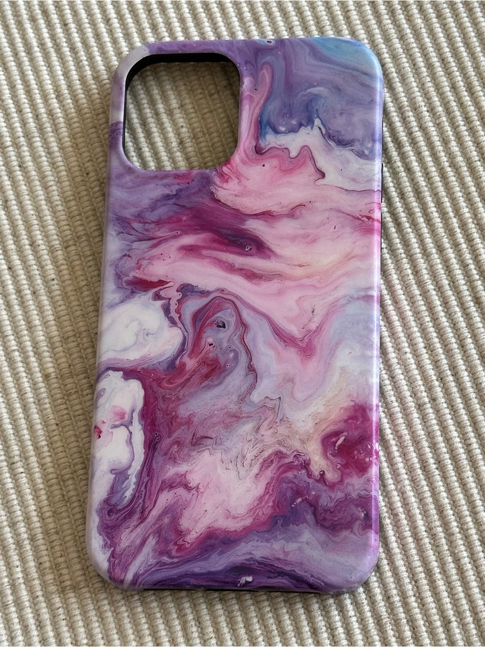 Casely iPhone 12 / 12 Pro MagSafe Case – Tie Dying Over You Purple Marble